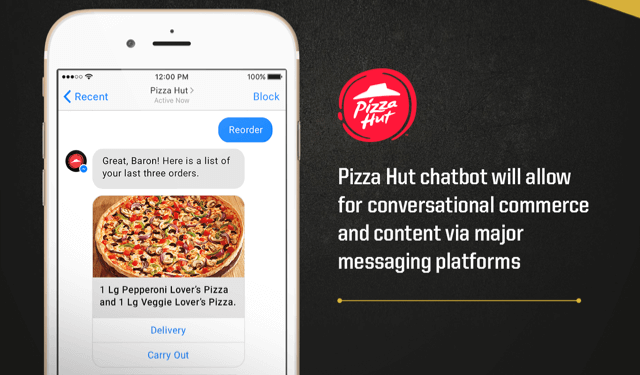 Pizza Hut Bot Takes Orders on Twitter and Facebook